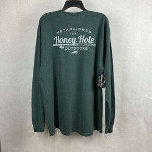 NWT Honey Hole Outdoors Shirt Unisex Size 2XL Long Sleeve Green